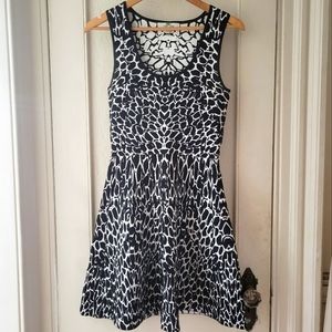 Fit and Flare Abstract Print Bandage Dress Sz. Small